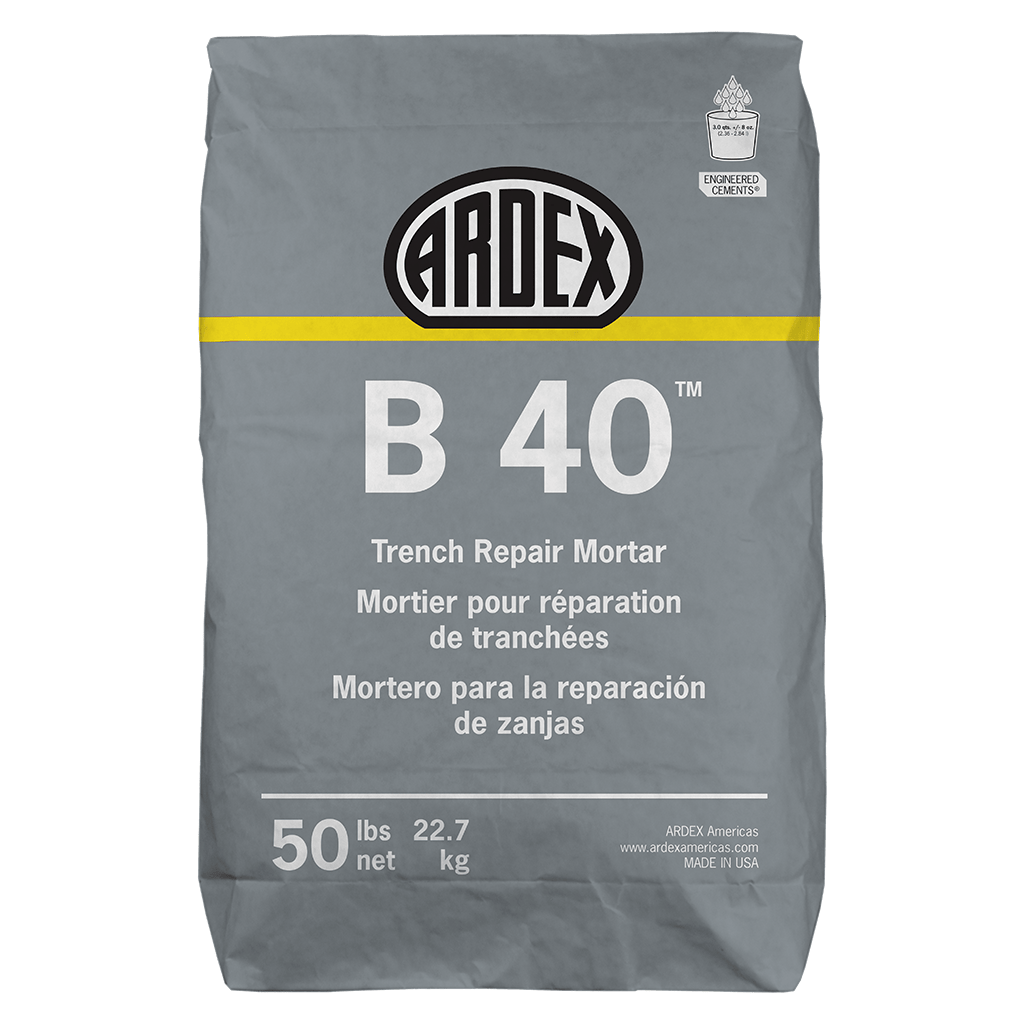 ARDEX B-40 Trench Repair Mortar