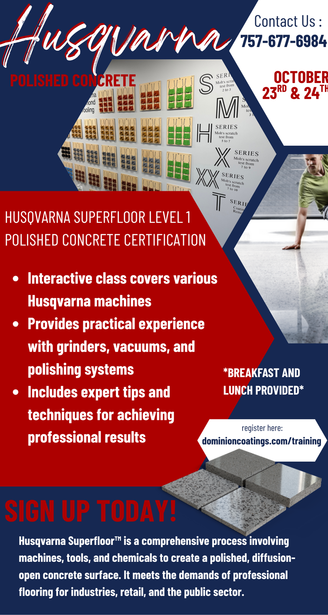 Husqvarna Superfloor Polished Concrete Class