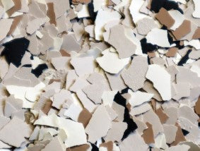 Vinyl Flake Chips 1/8 inch STOCKED COLOR BLENDS