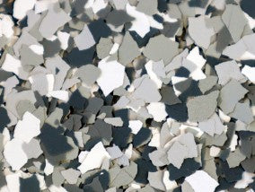 Vinyl Flake Chips 1/8 inch STOCKED COLOR BLENDS