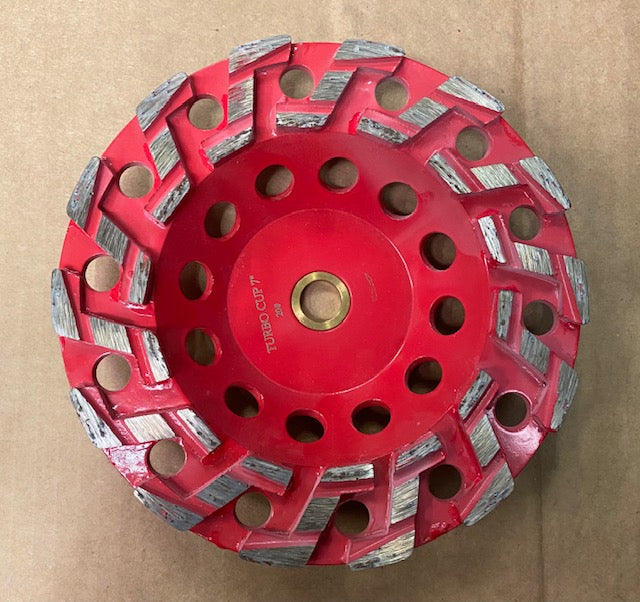 "Z" Seg 30 Grit Cup Wheel 7 Inch