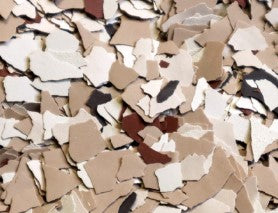 Vinyl Flake Chips 1/8 inch STOCKED COLOR BLENDS