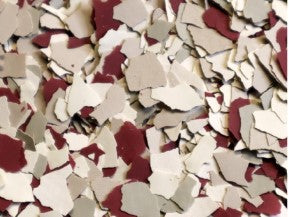 Vinyl Flake Chips 1/8 inch STOCKED COLOR BLENDS