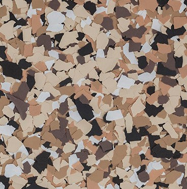 Vinyl Flake Chips 1/8 inch STOCKED COLOR BLENDS