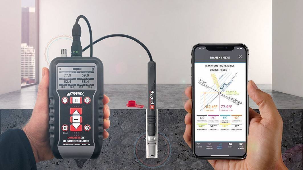Tramex CMEX5 Concrete Moisture Meter