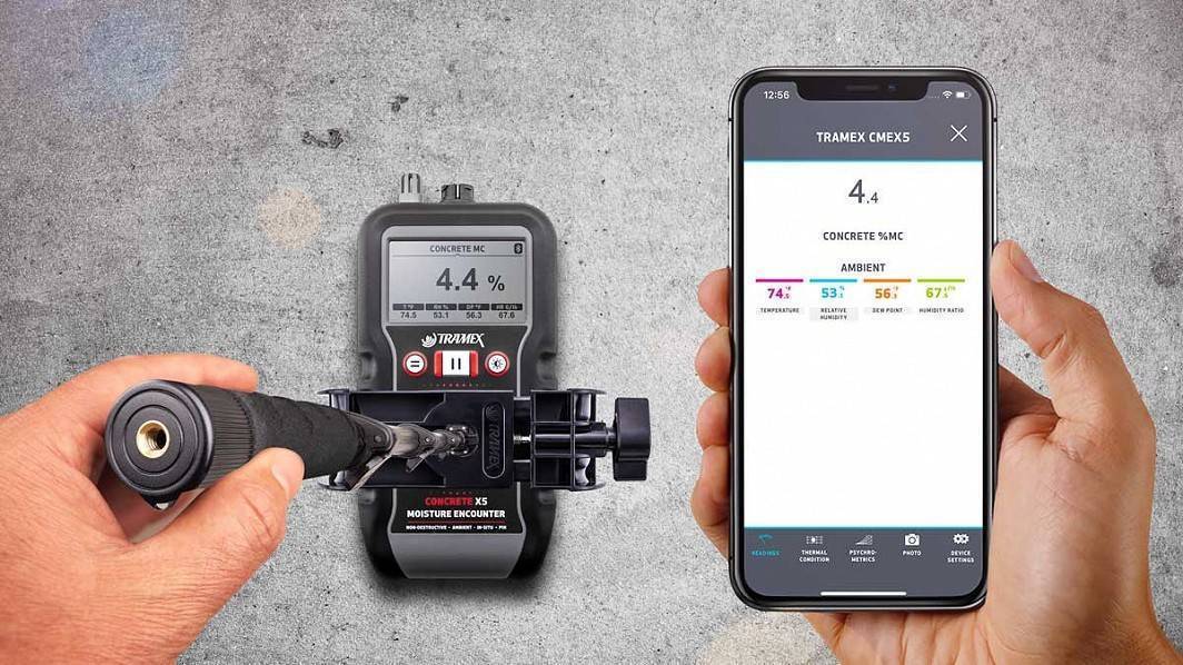 Tramex CMEX5 Concrete Moisture Meter
