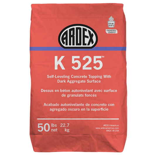 ARDEX K-525 Self Leveling Concrete Topping with Dark Aggregate Surface