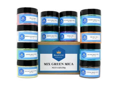 MAJESTIC Mix Green Mica Variety Set