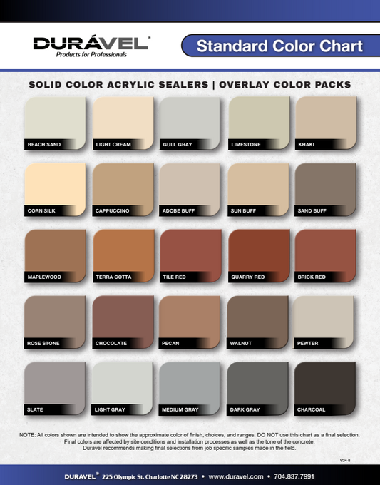 DURAVEL OCP™ Overlay Color Pack