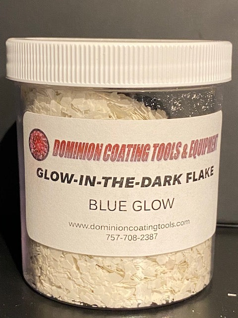 Glow in the Dark Vinyl Flakes BLUE GLOW