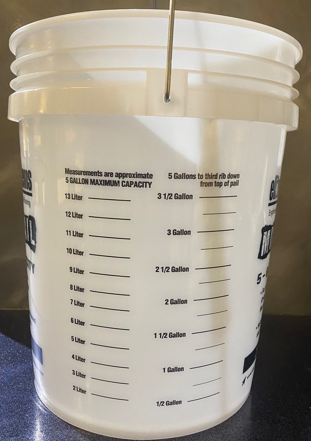 5 Gallon Mix Bucket with Measurements – Dominion Coatings Tools and ...