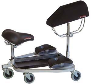 Racatac with 3 inch Casters and Chest Support